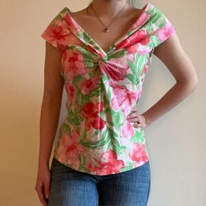 Vintage Y2K Fairy Floral Top Jones New York Women Medium